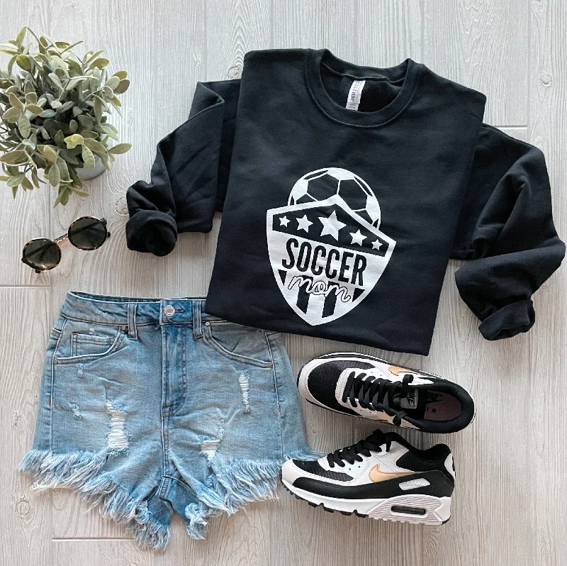 Cozy Dress Soccer Mom • Black Pullover