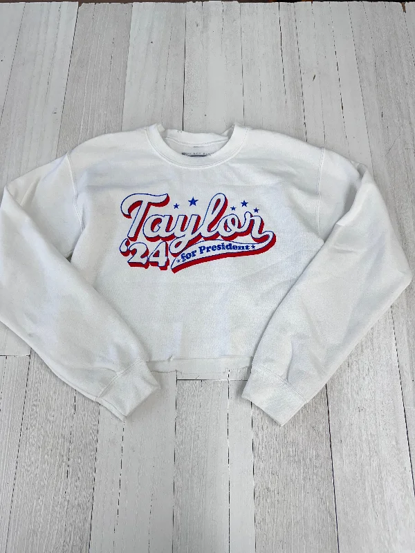Elegant Wear Taylor For President Script Pullover Crop