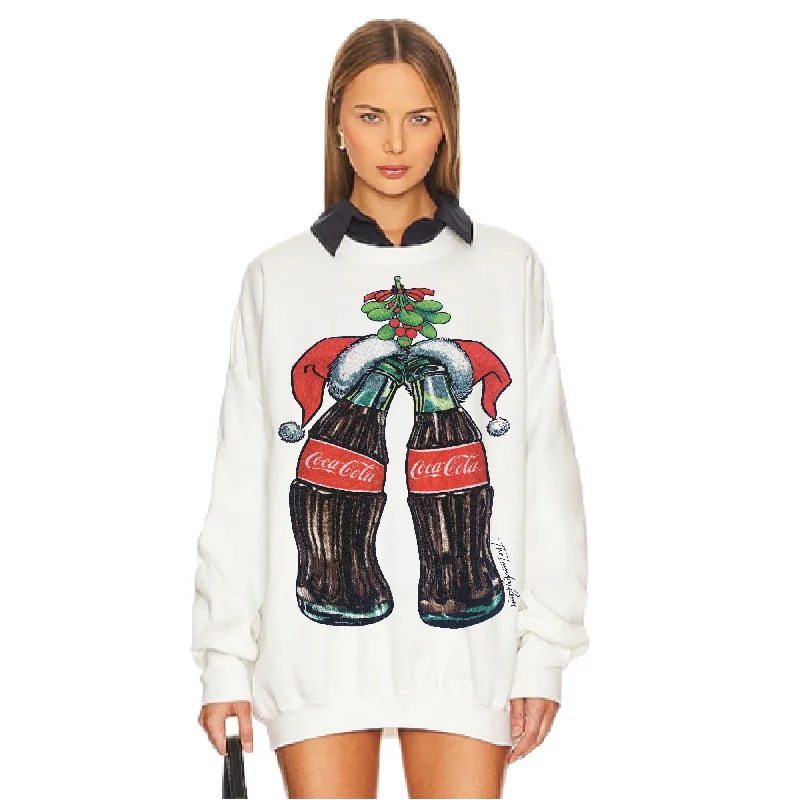 Modern Tailoring Coca Cola Mistletoe - Short Jumper - White