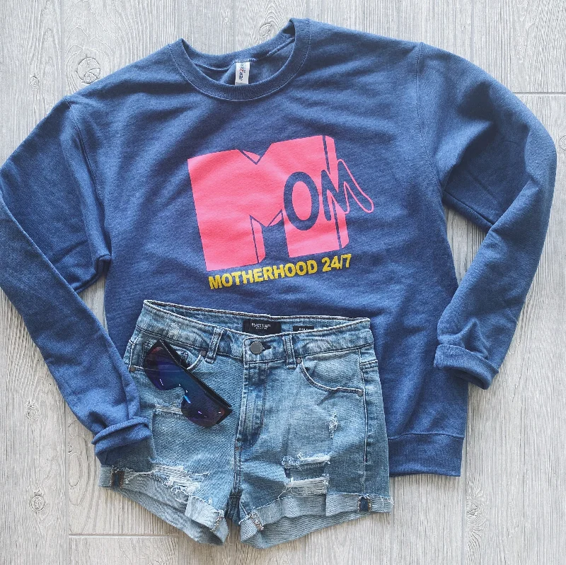 Cozy Knits MTV Motherhood • Denim Pullover