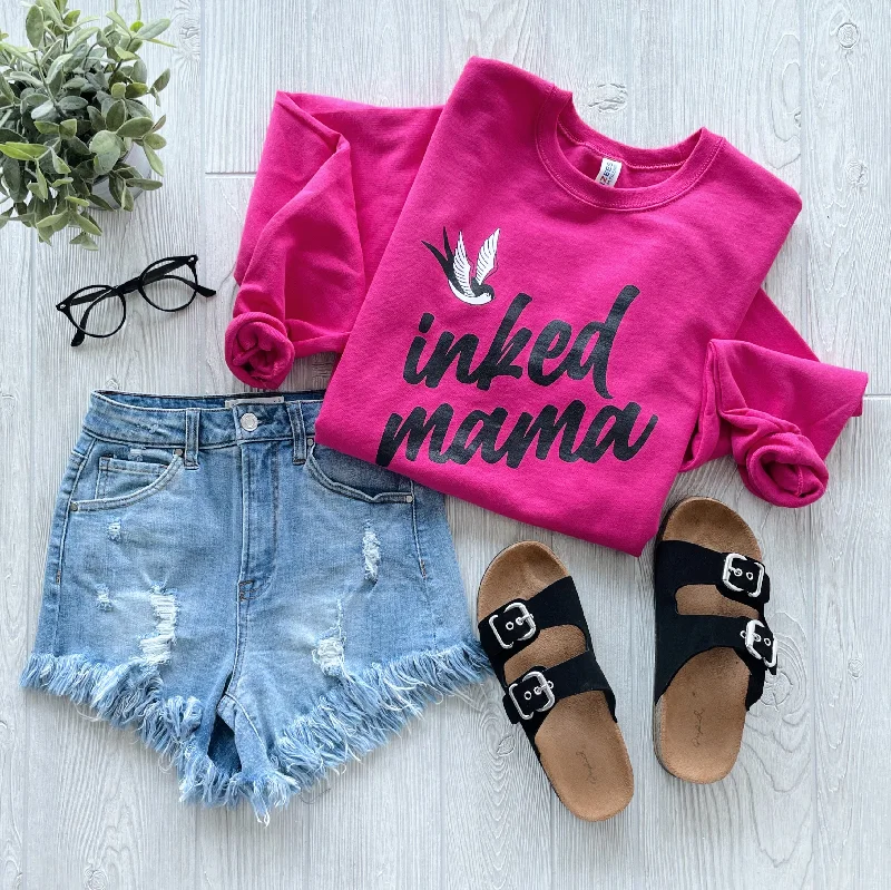 All-Day Outfits Inked Mama • Pink Sweatshirt