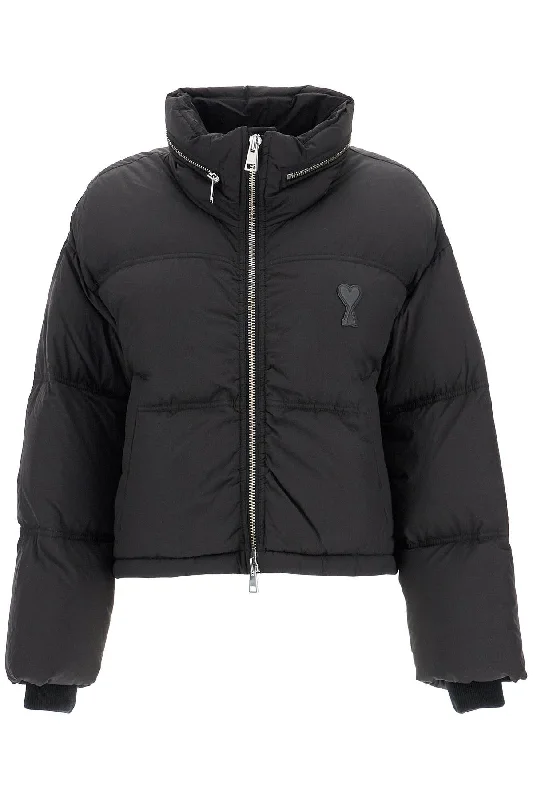 Bright Colors Ami Alexandre Matiussi Women's 'Down Jacket With Logo Patch