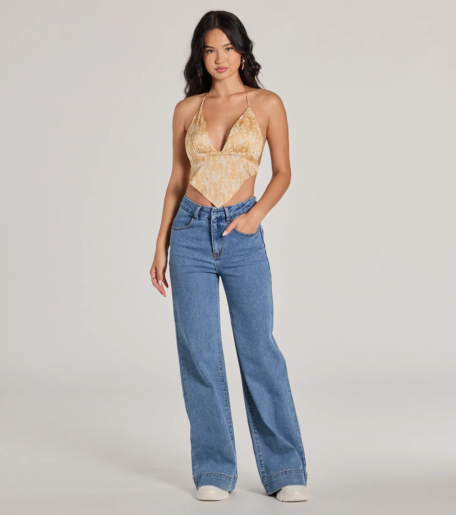 Sports Design Easy Coolness Wide-Leg Denim Jeans