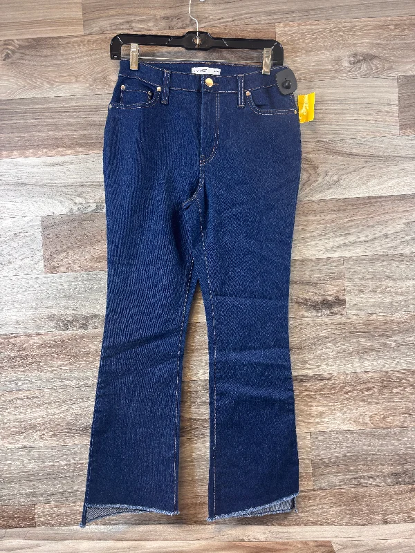 Romantic Data Jeans Flared By Nine West Apparel In Blue Denim, Size: 6