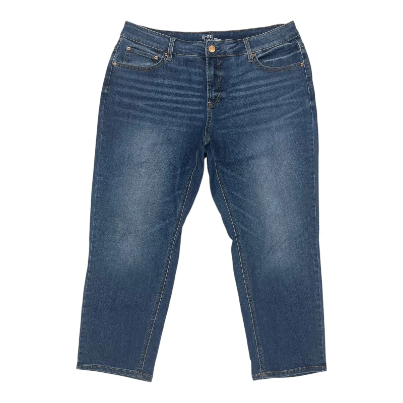 Personalized Outfit Jeans Straight By Time And Tru In Blue Denim, Size:18