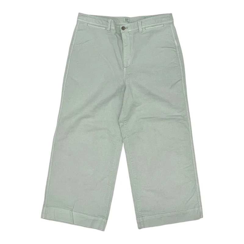 Simple And Comfortable Jeans Wide Leg By Gap In Green Denim, Size:16