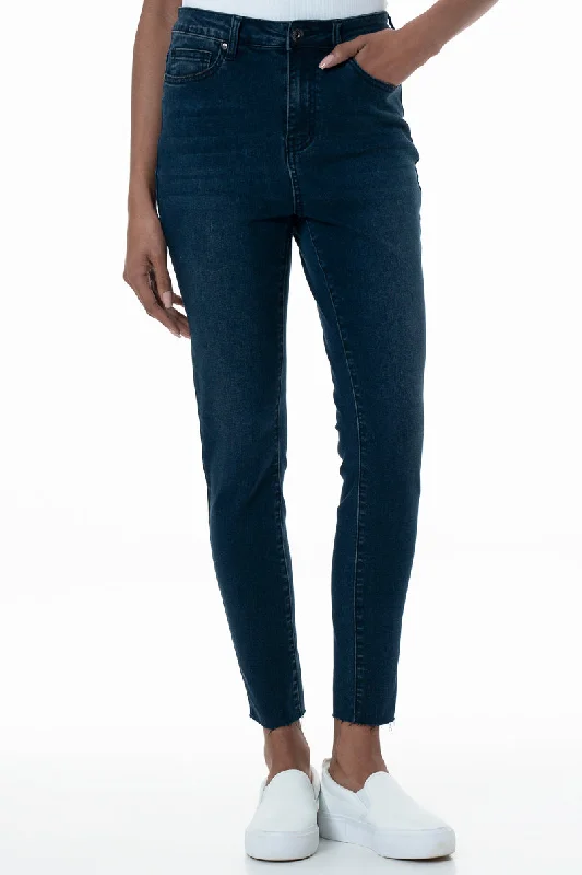 Unique Design Rf05 Hi-Rise Skinny Jeans _ 155035 _ Dark Wash