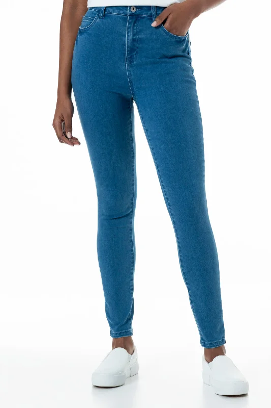 Versatile Items Rf09 Hi-Waisted Skinny Jeans _ 151010 _ Mid Wash