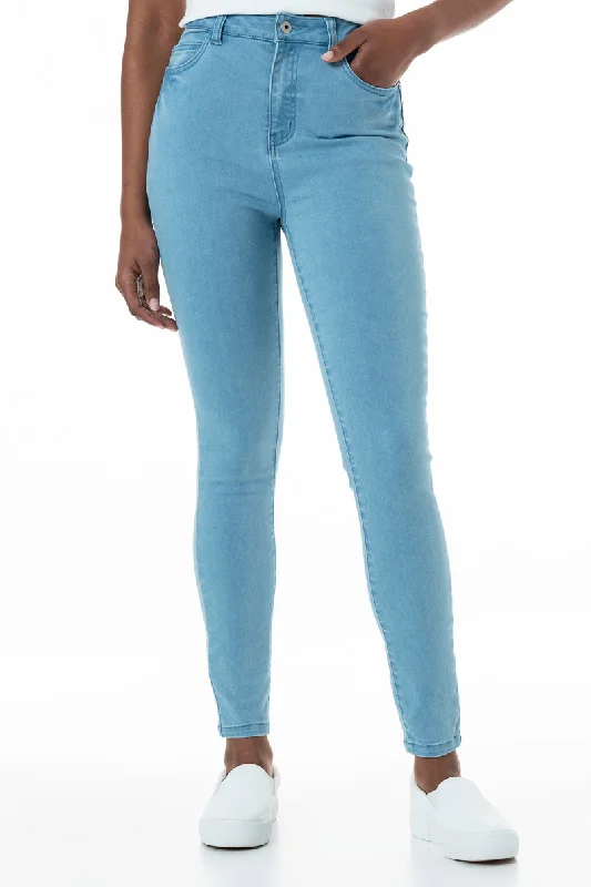 Avant-garde Design Rf09 Hi-Waisted Skinny Jeans _ 151011 _ Light Wash