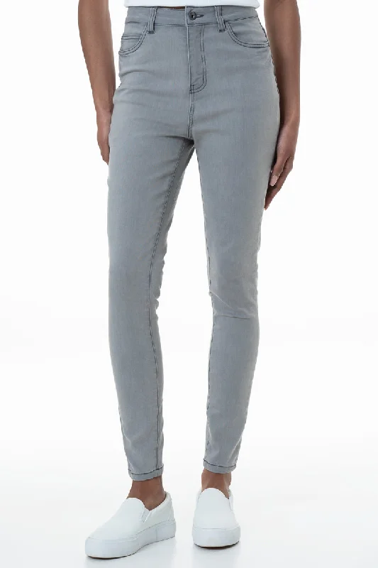 Sweet Style Rf09 Hi-Waisted Skinny Jeans _ 151012 _ Grey Wash