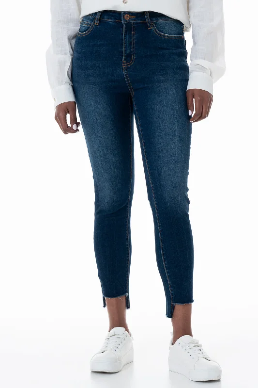 Minimalism Rf12 Mid Rise Skinny Jeans _ 152637 _ Dark Wash