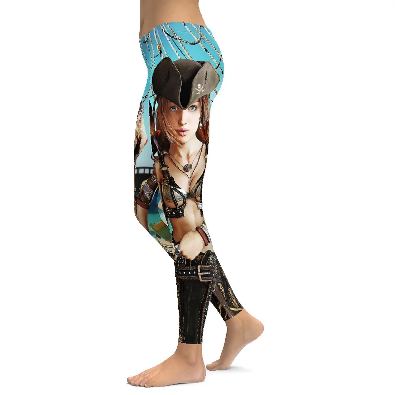 Comfortable And Simple Female Pirate Leggings