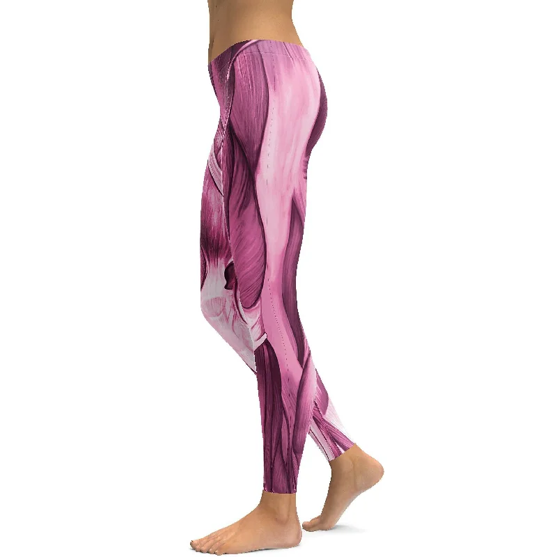 Comfortable Series Pink Muscles Leggings