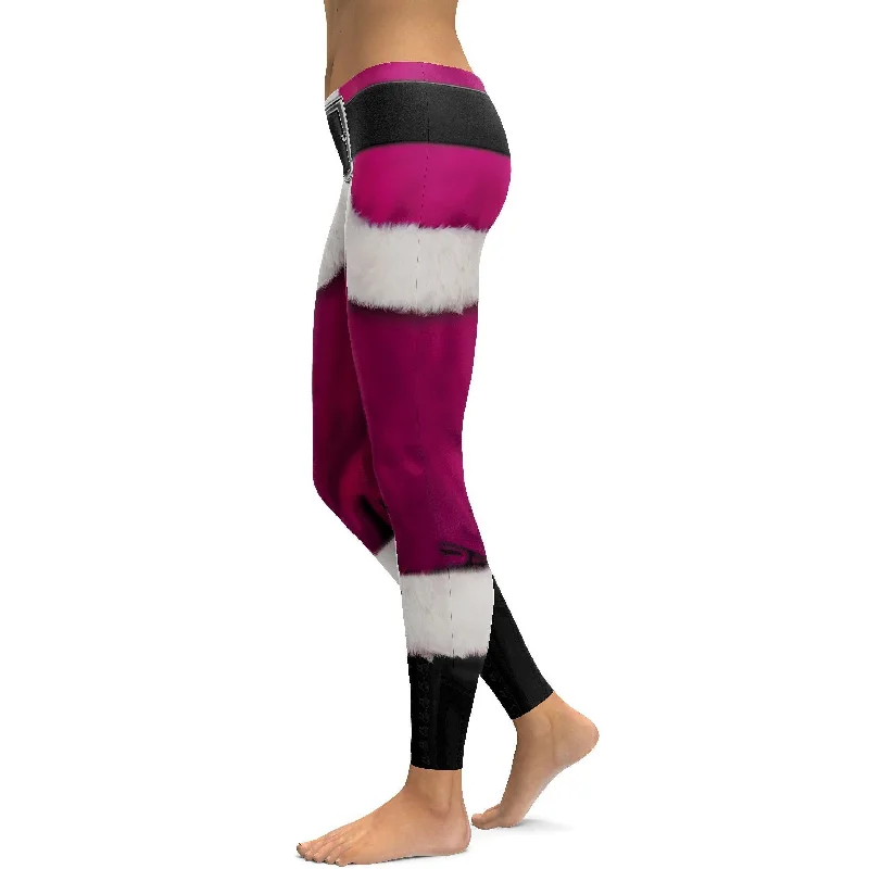Basic Comfort Santa's Pants Pink Leggings