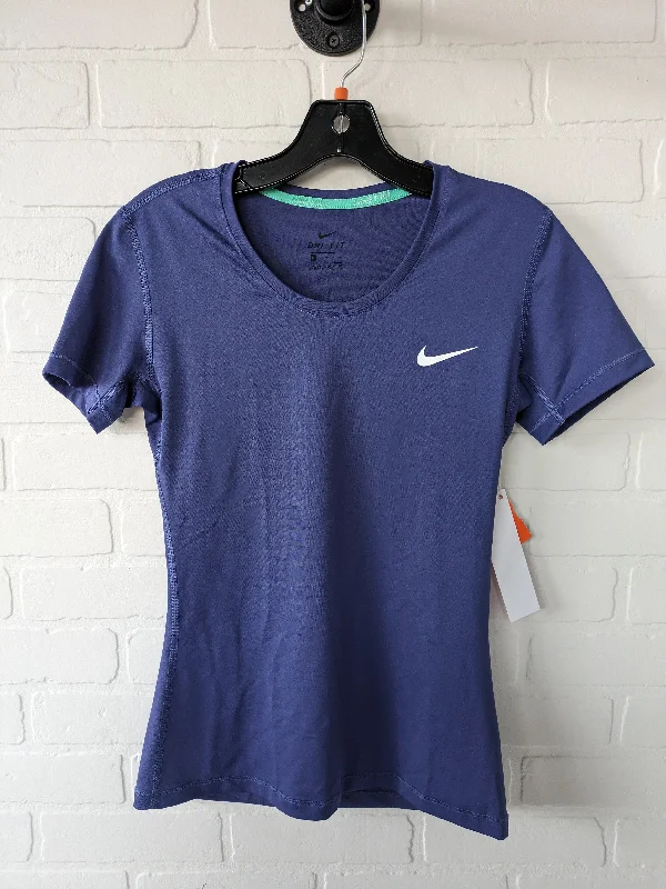 College Style Athletic Top Short Sleeve By Nike  Size: M