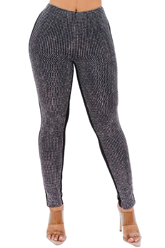 Slim Fit Fancy leggs bling leggings