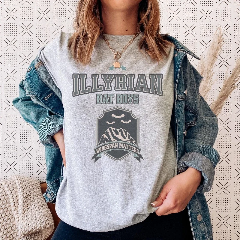 Carefree Illyrian Bat Boys Collegiate Style T-Shirt