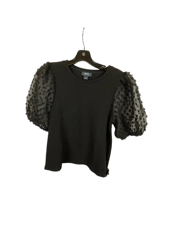 Modern Chic Top Short Sleeve By Maeve In Black, Size: Xs