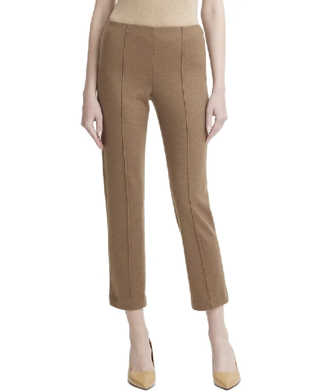 College Style Vince Mid-Rise Wool-Blend Pant